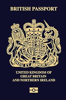 British Passport United Kingdom of Great Britain and Northern Ireland: Notebook with 100 pages