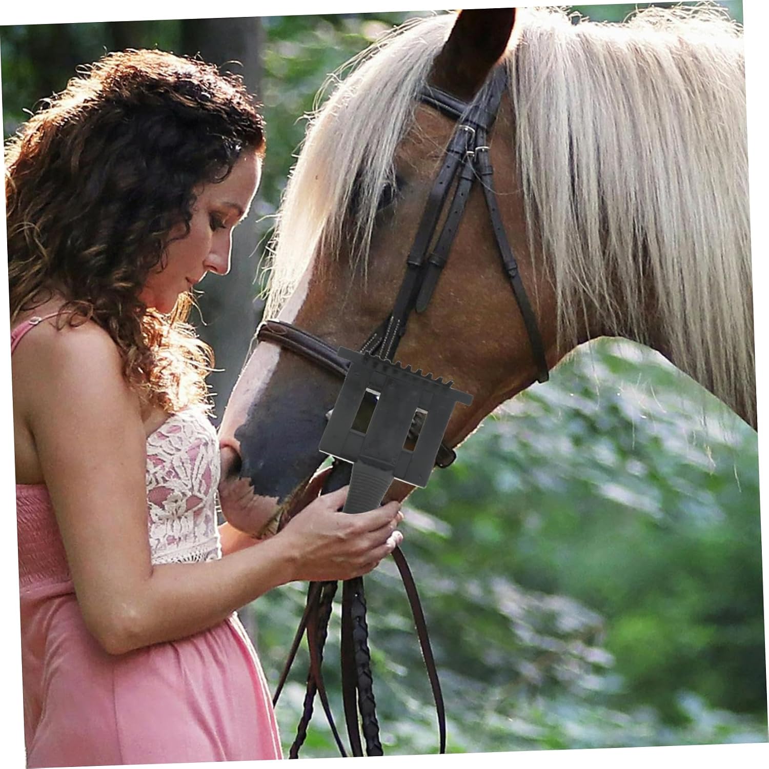 Cow Hair Brush Cattle Grooming Brush Scratcher for Cattle Easy to Hold and Handle