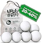 No More Dryer Sheets! Reusable Wool Dryer Balls XL 6-Pack - Reduces Static, Cuts Dry Time, & Softens Naturally
