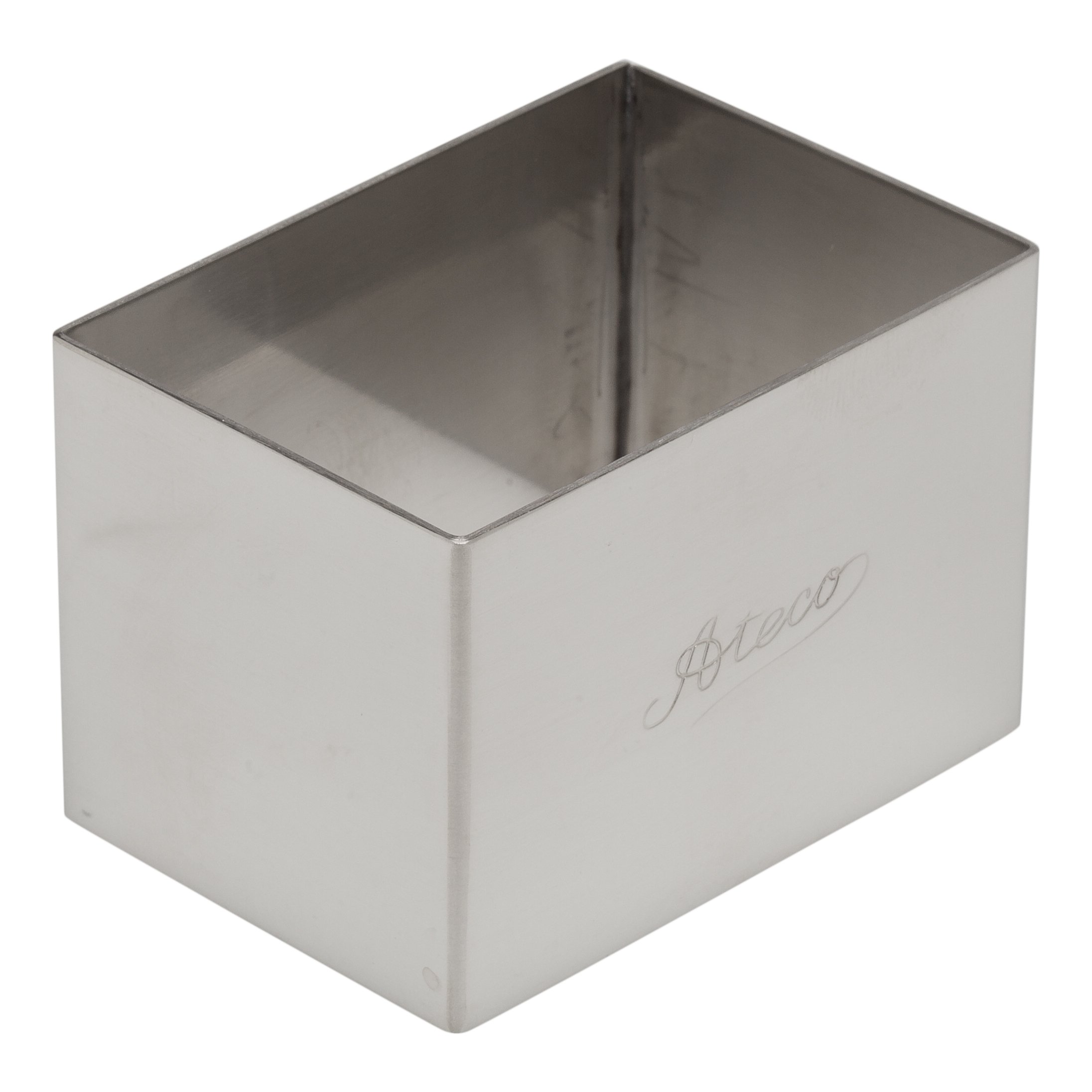 Ateco Stainless Steel Rectangle Form, Molde para Bizcocho, 2.5- by 1.75-inches by Ateco