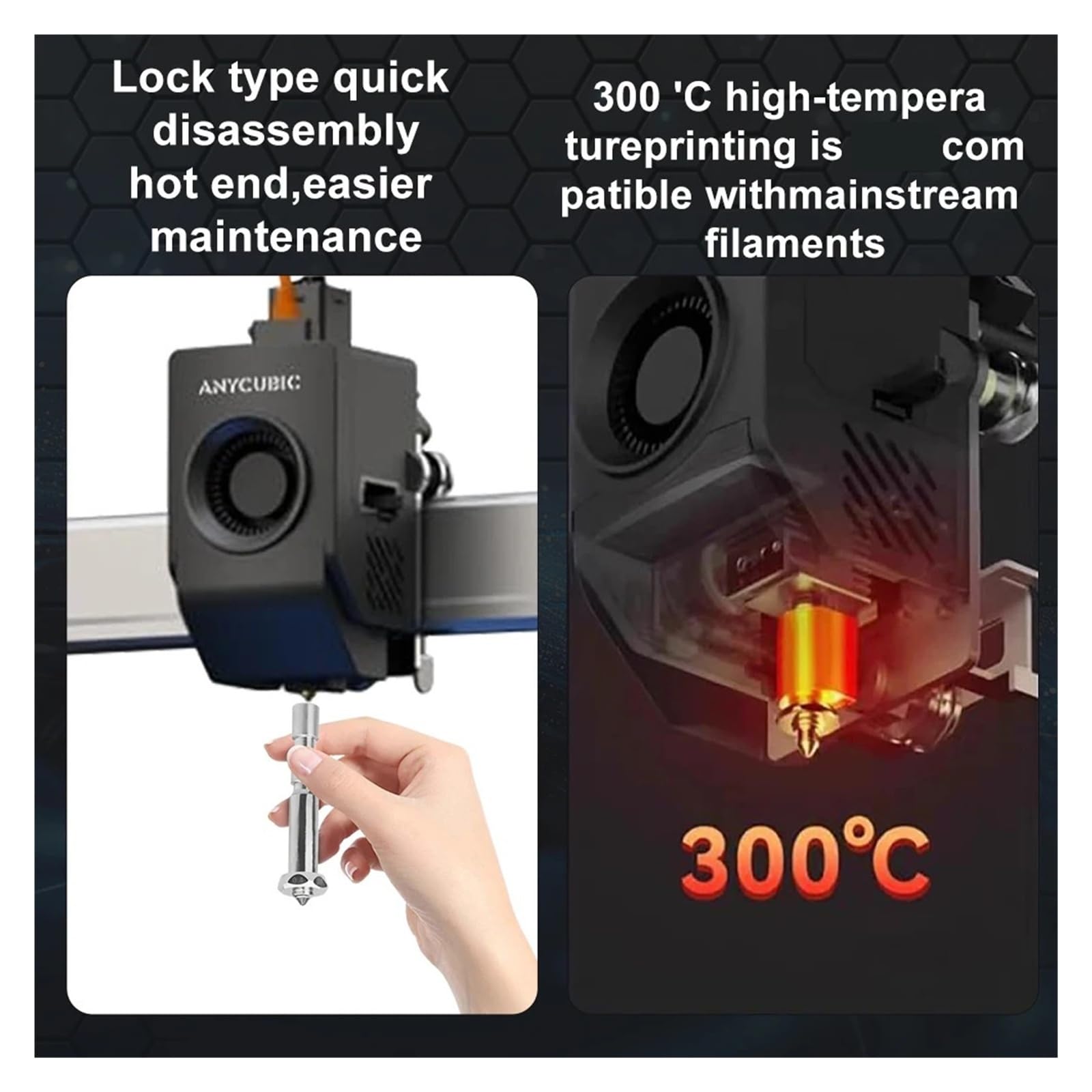Hotend-Kit, kompatibel for Anycubic