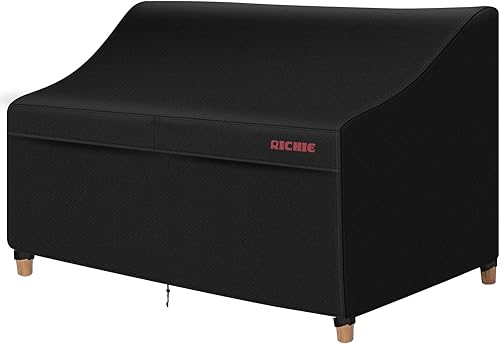 Funda de sofá biplaza para patio, funda impermeable para sofá de 3 plazas para exteriores, con ventilación de aire, resistente a los rayos UV, para