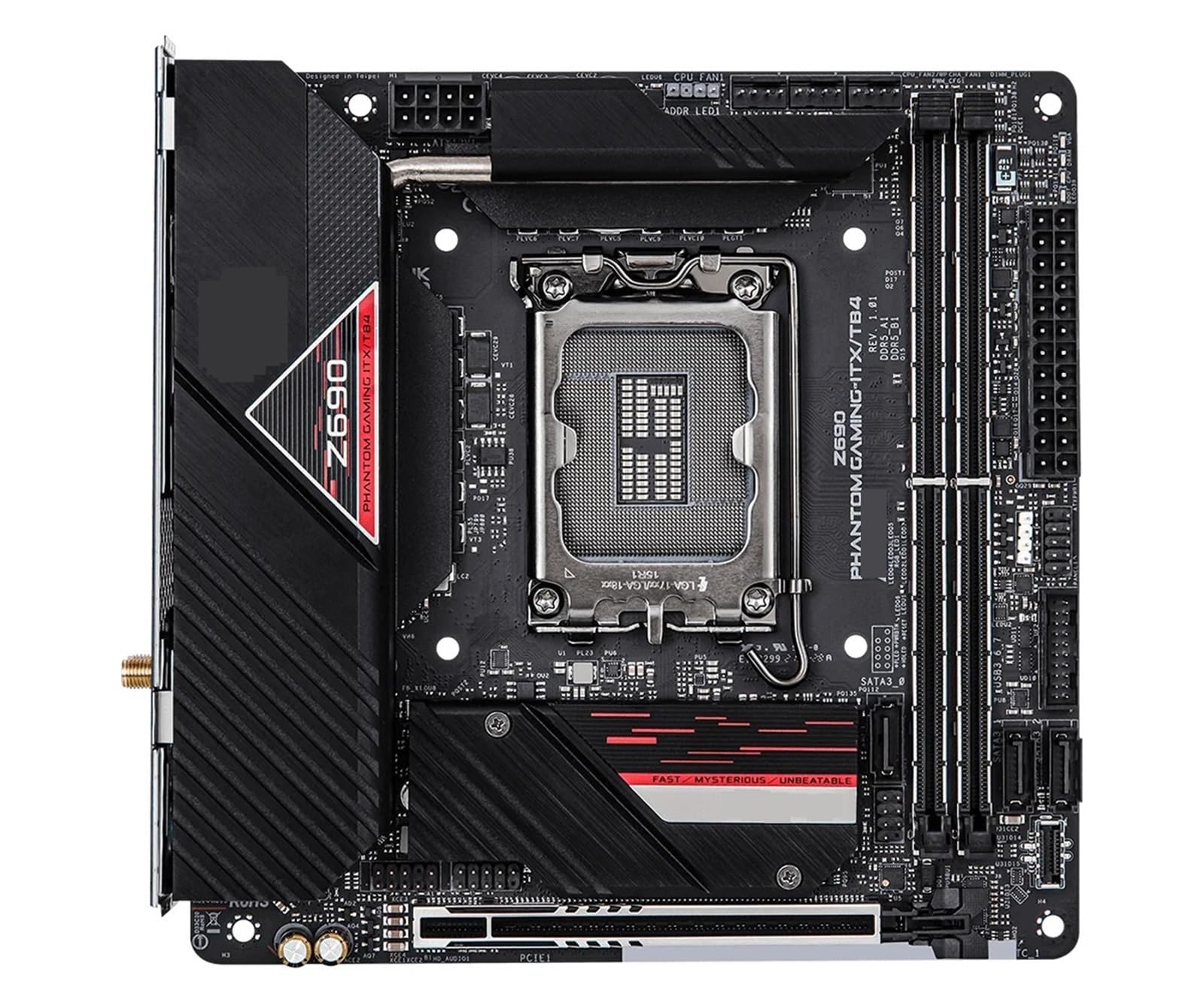 Płyta główna Z690 Phantom Gaming-ITX/TB4 Gaming-ITX Z690 Mini ITX LGA 1700 DDR5 96 GB 6E Obsługa 14900 14400