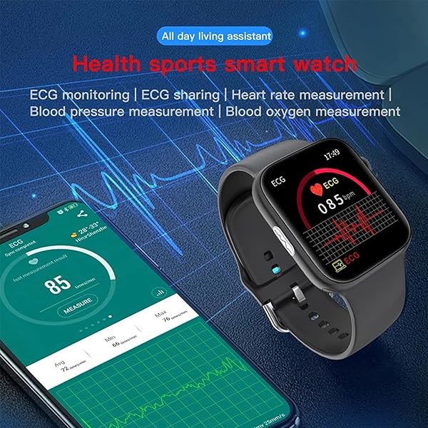 QAK 2021 SE03 SE03 Bluetooth Sport Smart Watch ECG PPG Frequenza Cardiaca E Monitoraggio della Pressione Sanguigna Monitoraggio Braccialetto Intelligente Impermeabile Multifunzione