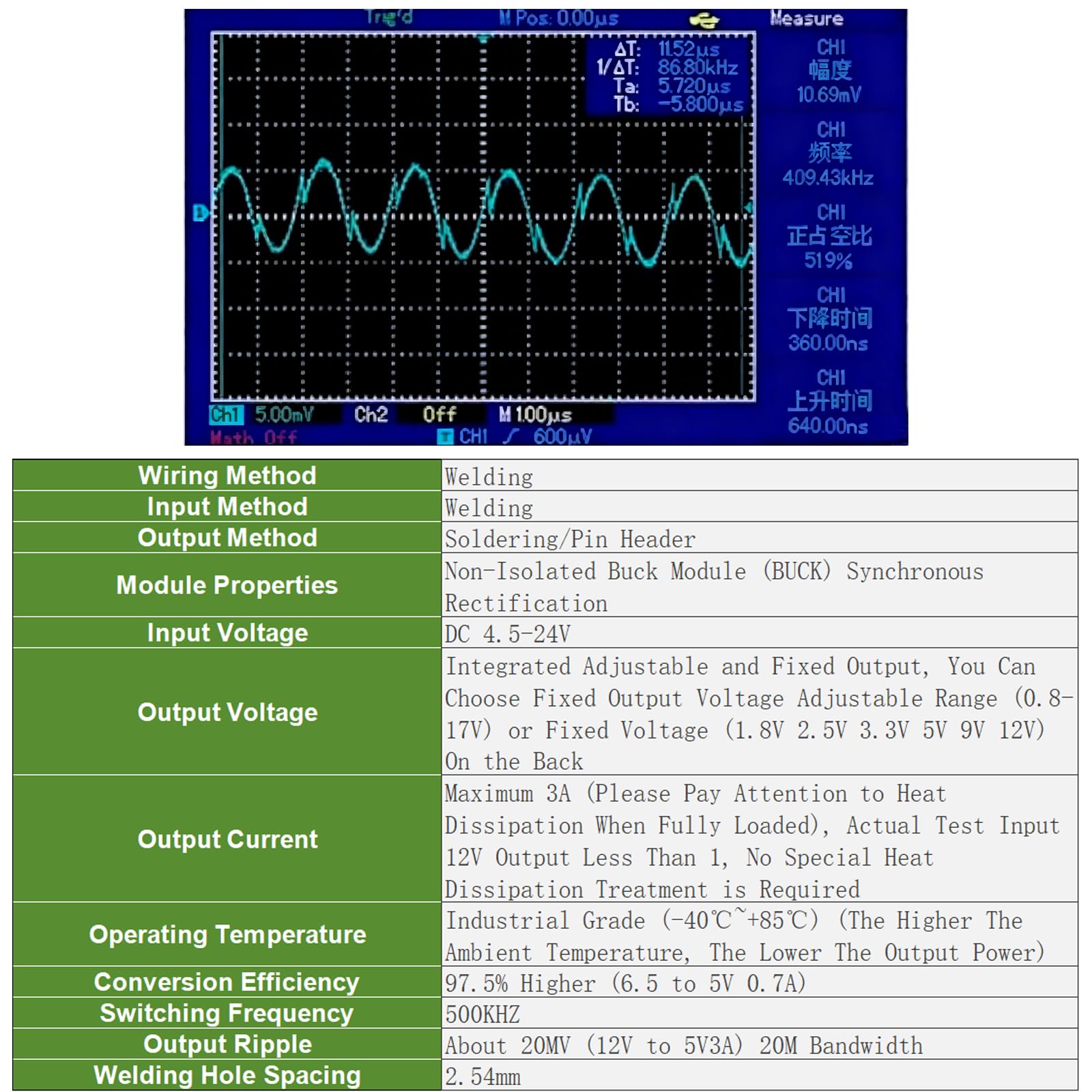 10 sztuk DC-DC Step Down Buck Converter 4,5-20 V do 0,8-17 V 5 V 3 A, mini Step-Down moduł zasilania, moduł regulatora 5 V, mini przetwornica napięcia w dół