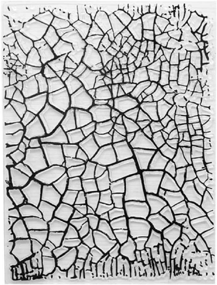 Fxikun Clear Stamp, Irregular Background Design Silicone Clear Stamp Seal Sheet for DIY Scrapbook Craft Card Album