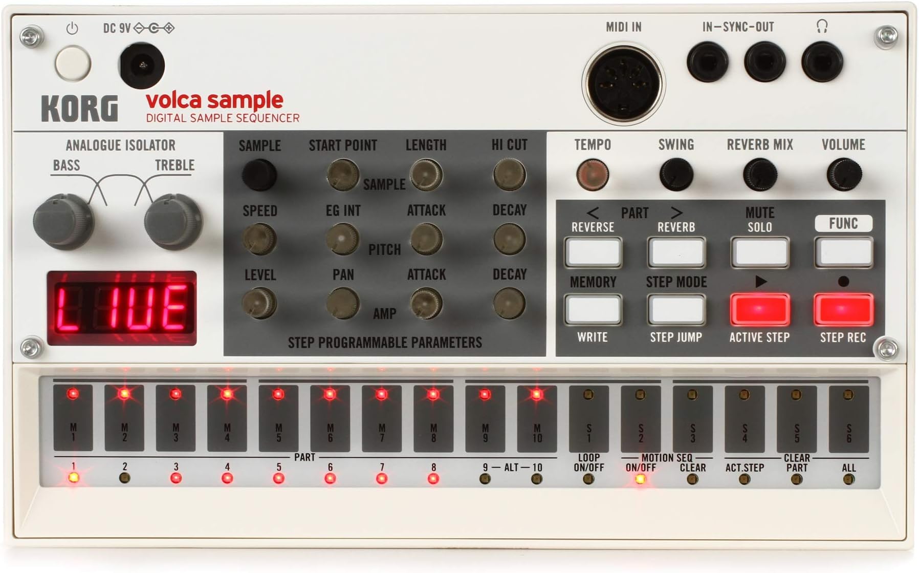 KORG volca Sample - Digital Sample Sequencer Synthesizer : Amazon.co.uk ...