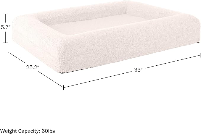 Cama Ortopédica para Perro Mediano con Borde y Base Antidesl miniatura 6