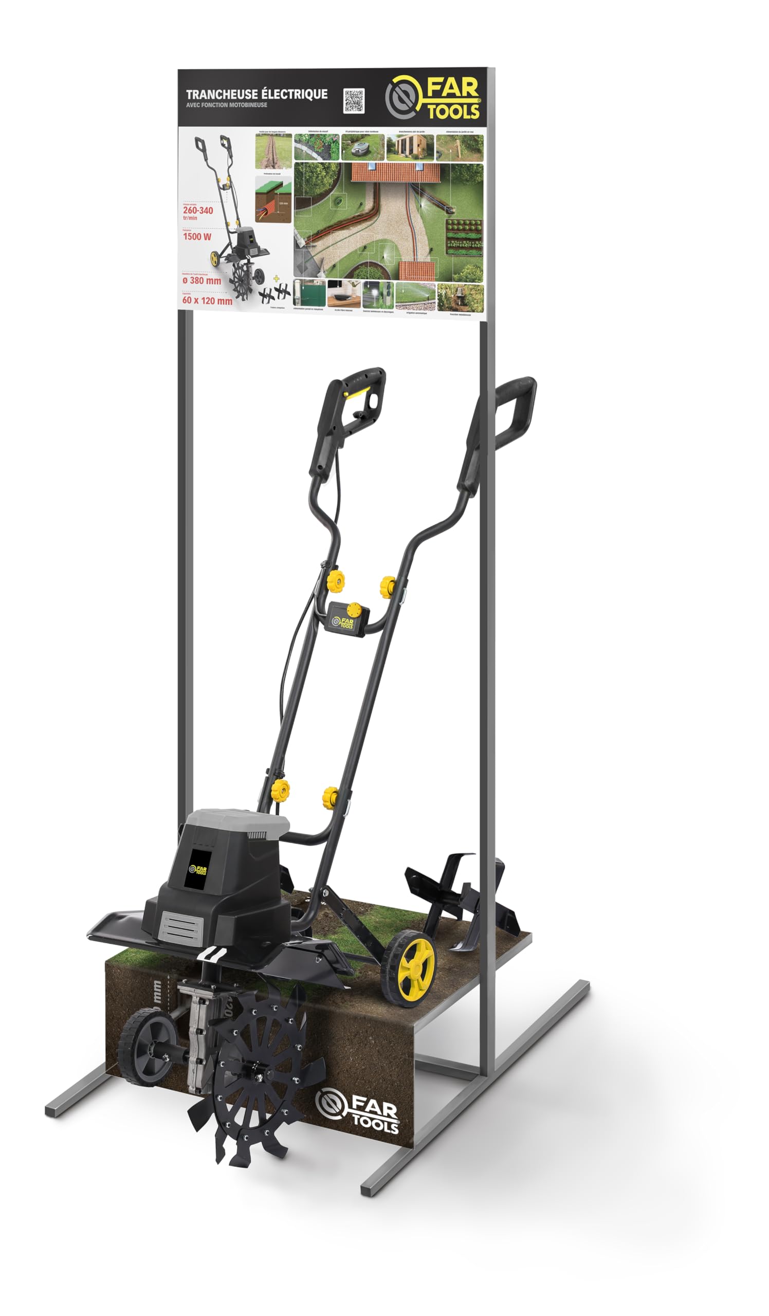 TM 1500 - Rebanadora de 1500 W, Hoja 380 mm + 2 Fresas