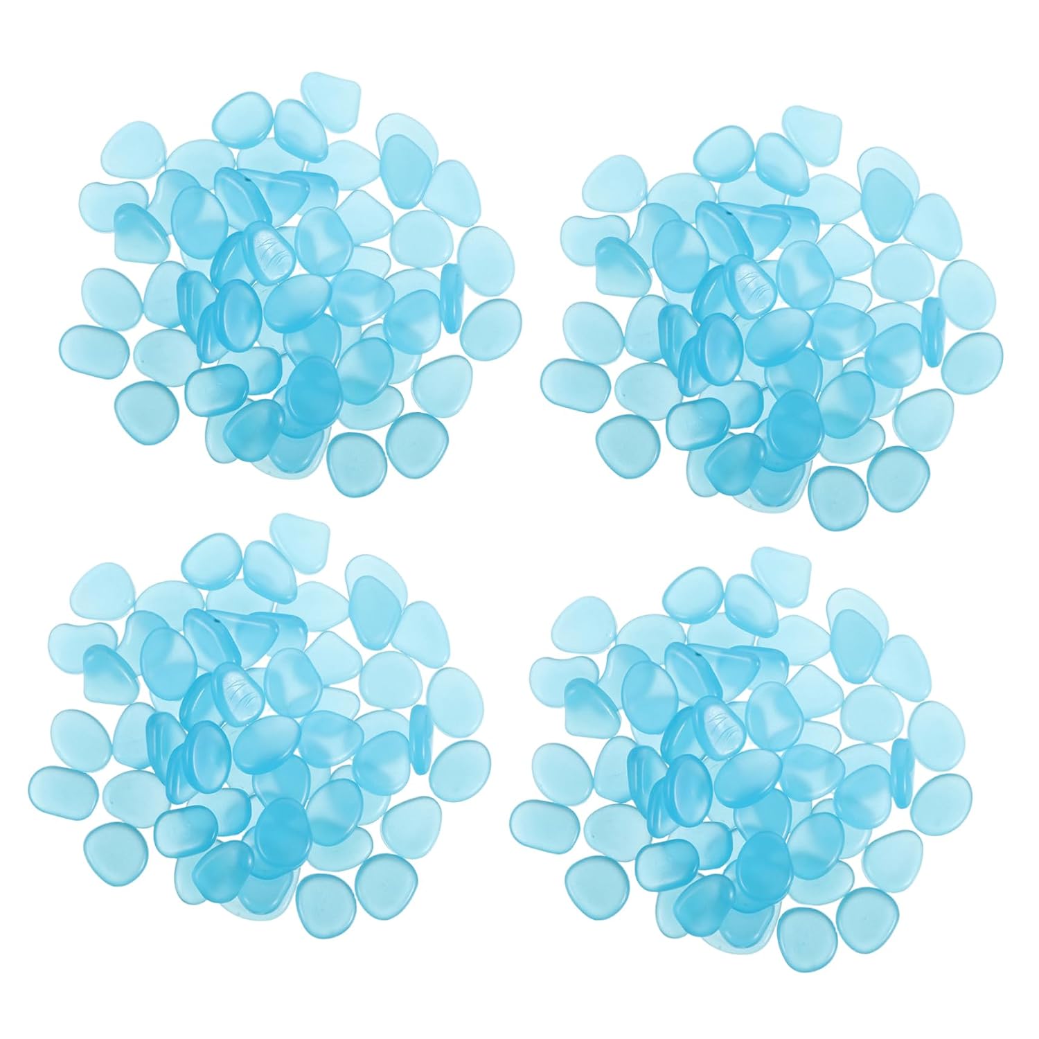 400pcs Glow Pebbles Stones for Aquariums Garden Landscaping and Potted Plants Night Decorative Rocks
