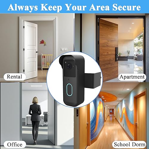 Miniatura 7 de Soporte antirrobo para timbre parpadeante, soporte de montaje sin taladro para timbre de video Blink de 2 generación (versión 2025), fácil