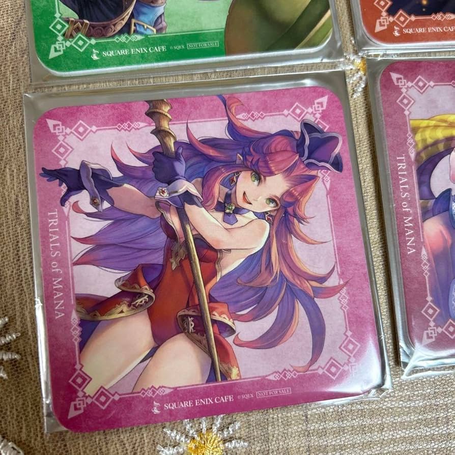 希少ラス１　スクエニカフェ 聖剣伝説3 デュラン アンジェラ アクキー Amazon.co.jp: スクエニカフェ コースター 聖剣伝説3 デュラン