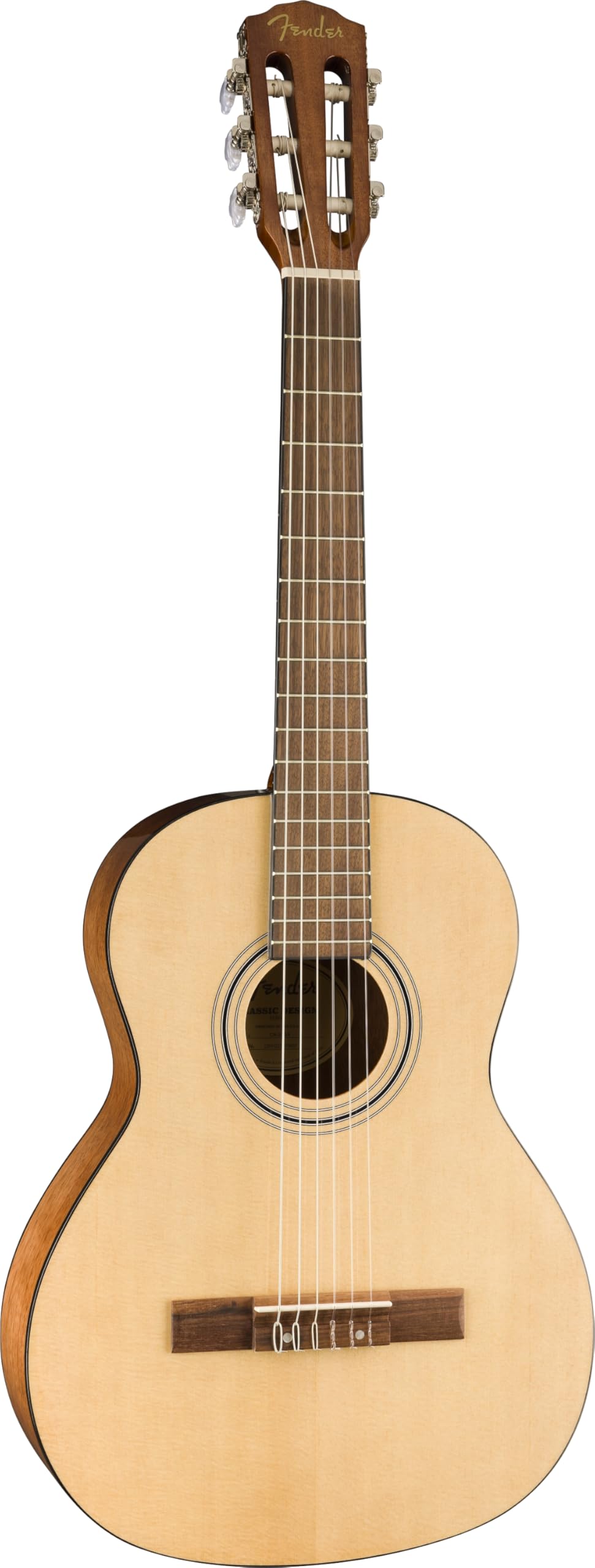 Fender CN-30 3/4 Größe Akustikgitarre, Nylonsaiten, Natursaiten – ideal für Anfänger