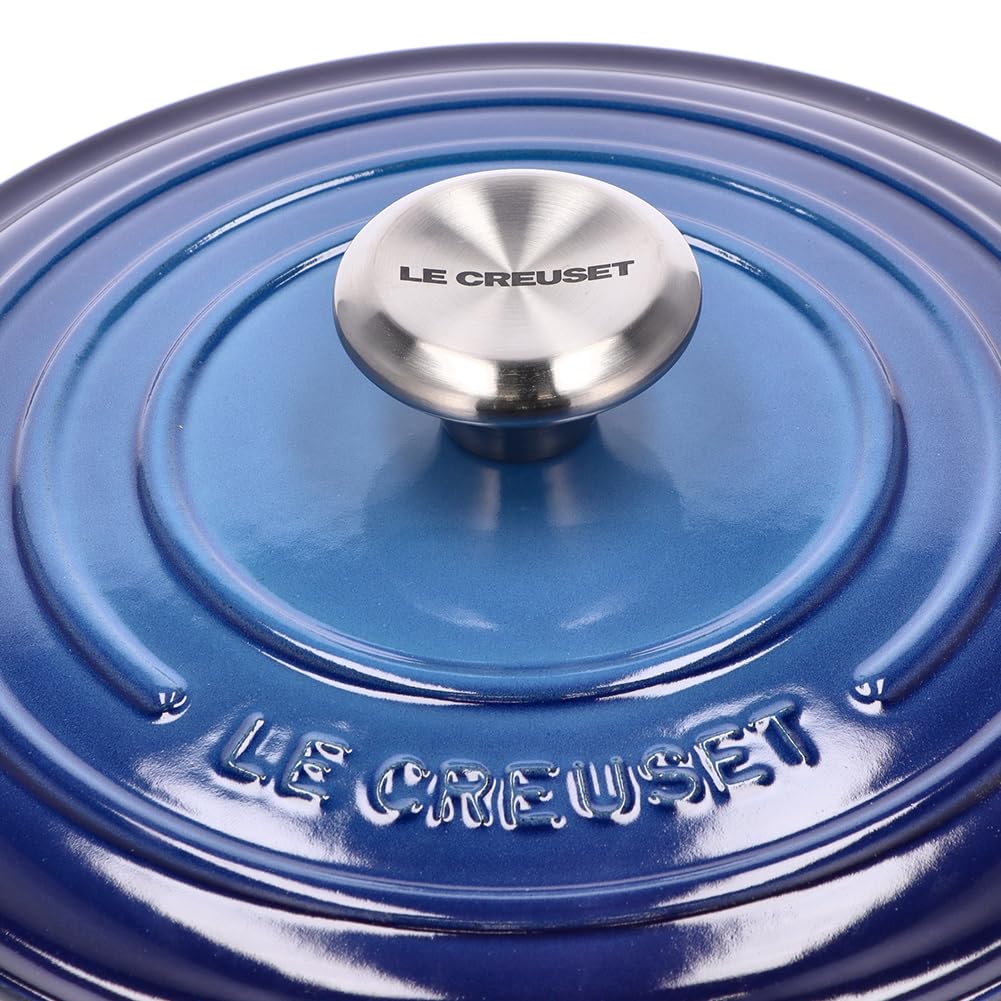 LE CREUSET ブルー 両手鍋 24cm ル・クルーゼ（Le Creuset） 両手鍋 ココットロンド 24cm