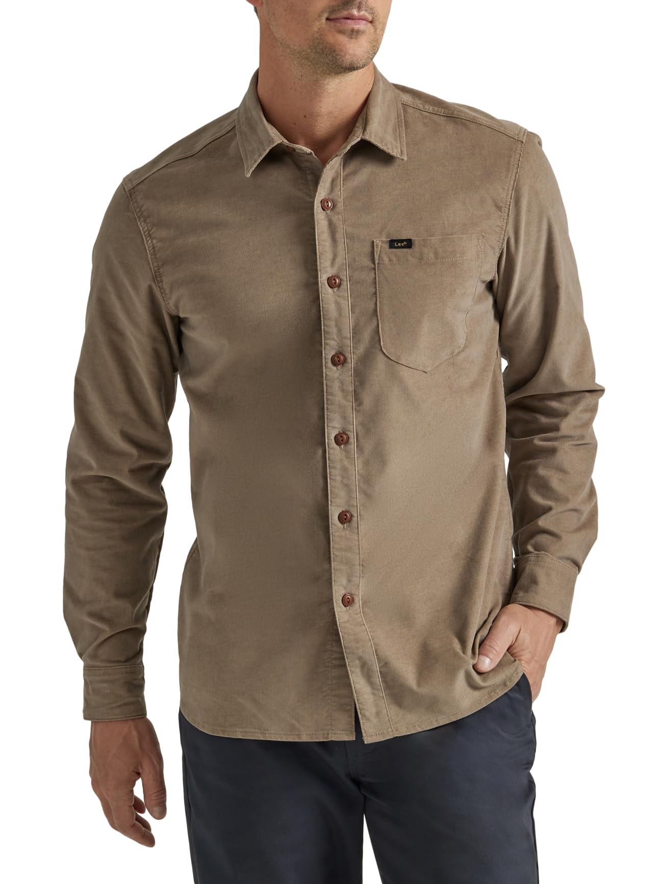 Lee Extreme Motion All Purpose Long Sleeve Worker Shirt Camisa Abotonada para Hombre