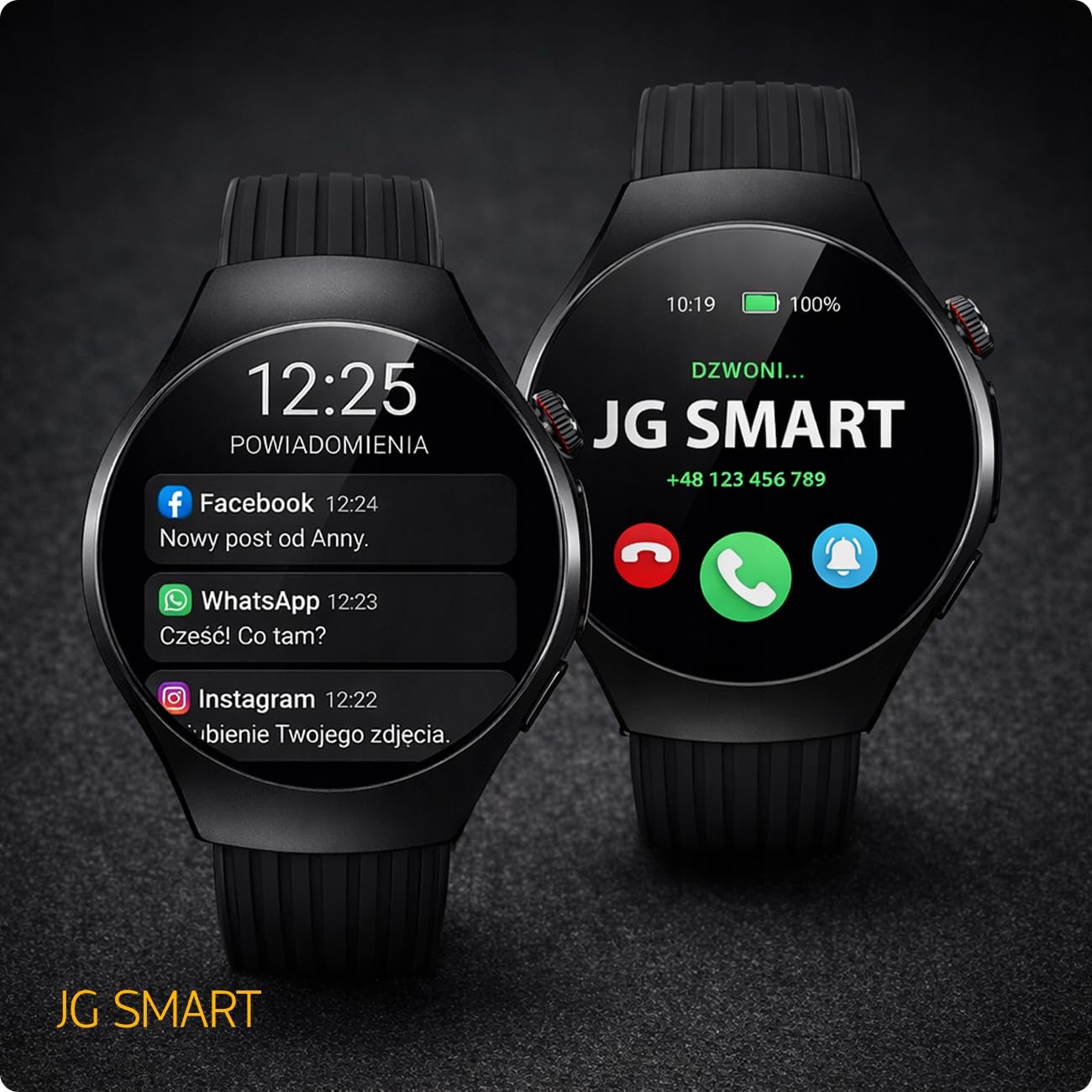 Smartwatch Zegarek Męski Pomiar EKG HRV BMI GLUKOZA CIŚNIENIE PULS Menu PL