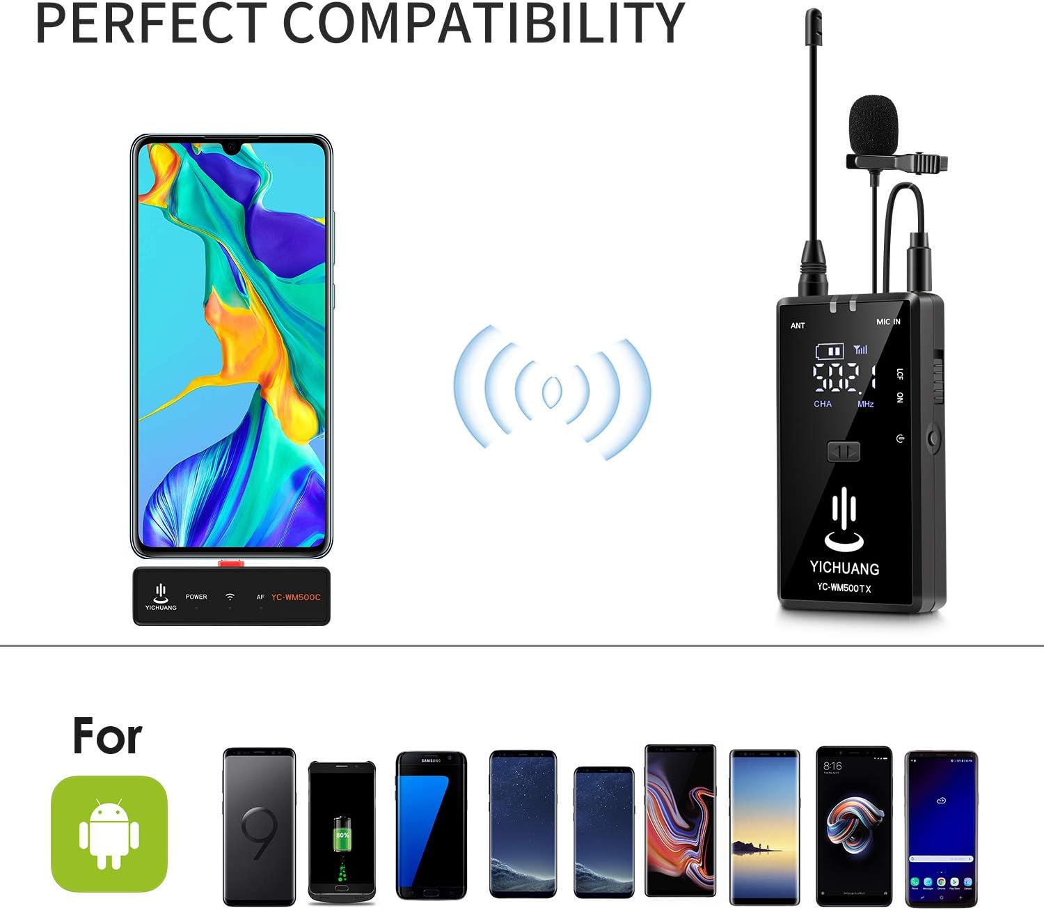Hot Deals YICHUANG WM500 C1 Wireless Lavalier System USB-C Receiver for Android Devicesand one Transmitter,Type-c Wireless Lavalier mic System for YouTube, Podcast, Video,Recording One-Day Sale: Up to 40% Off YICHUANG WM500 C1 Wireless Lavalier System USB-C Receiver for Android Devicesand one Transmitter,Type-c Wireless Lavalier mic System for YouTube, Podcast, Video,Recording