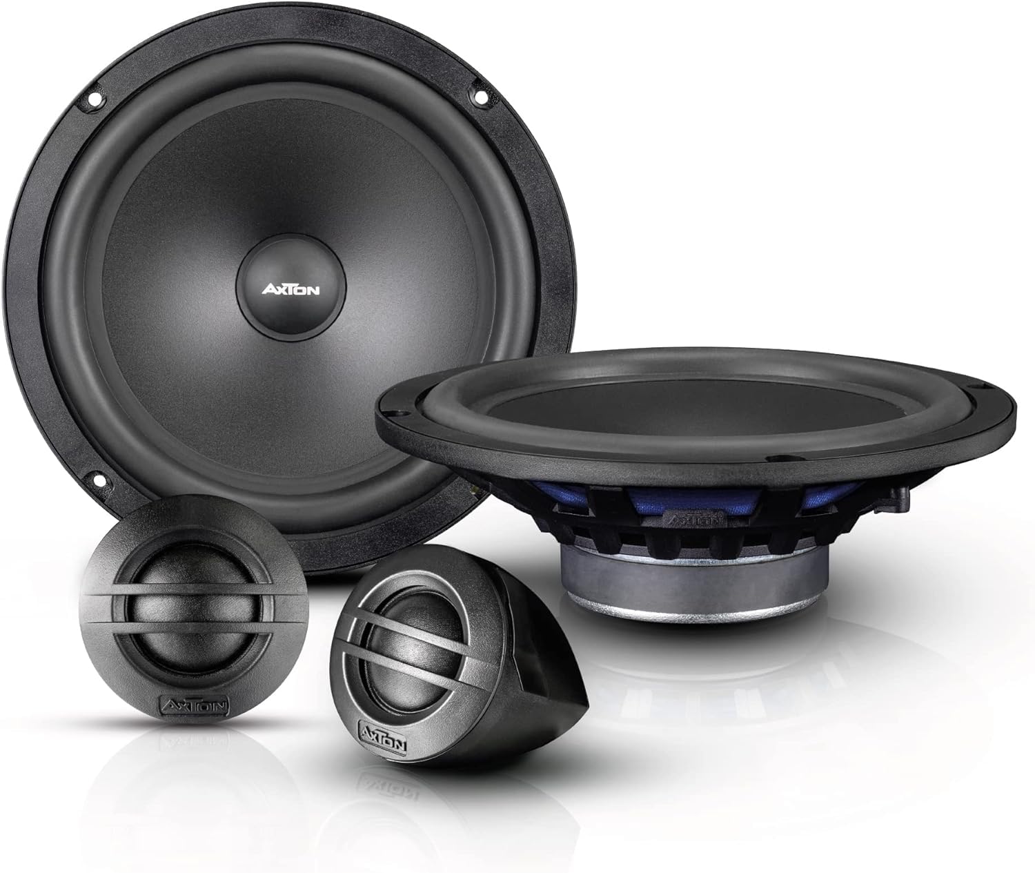 Kit de 6 Altavoces Axton ATC 200S + AE165 para Audi A4 B8, Avant, B8 Allroad de 2009 a 2015 con 2 Soportes Delanteros, 2 Soportes Traseros y 4 Conectores.