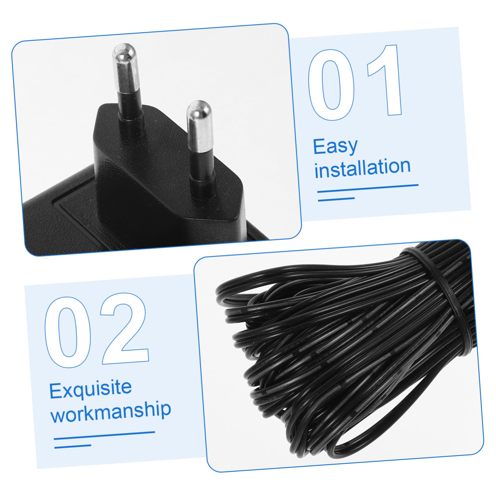 2 Uds Adaptador De Corriente Para Timbre Timbres Inalámbricos Para El Hogar Timbre De Puerta Adaptador De Timbre De Seguridad Para El Hogar Adaptador De Corriente Para Timbre
