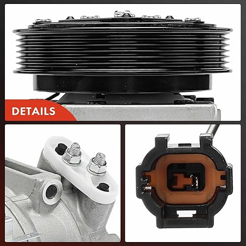 Miniatura 8 de A-Premium Compresor de aire acondicionado con embrague compatible con Nissan Maxima 1995-1996 e Infiniti I30 1996-1996, Reemplazo # 9260040U00