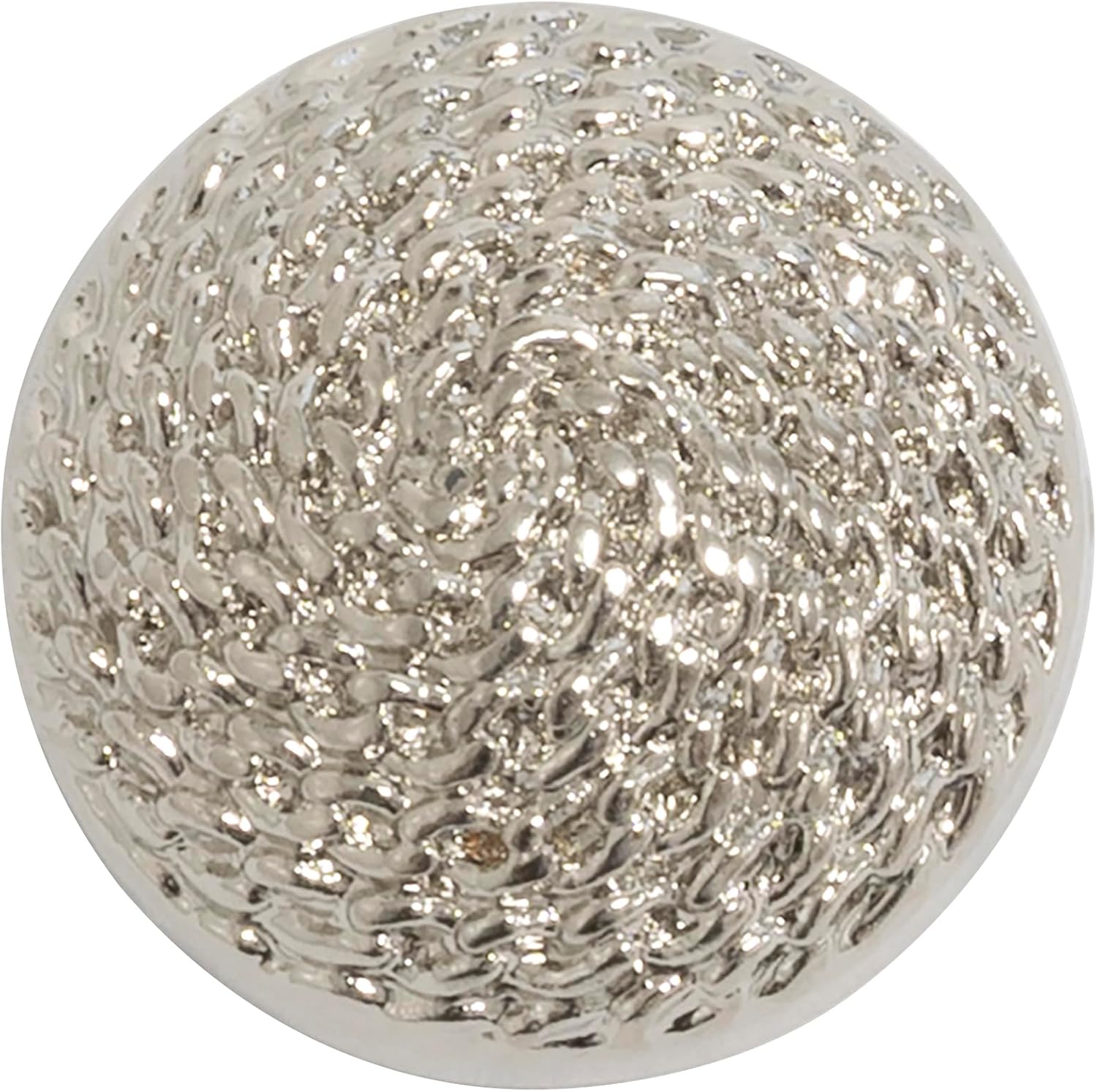 AERZETIX - C74874 - Pack of 10 Shank Buttons Diameter 15 mm for Sewing - Opening 3 mm - Silver Colour - Plastic - Creative Hobby Haberdashery Clothing Sewing