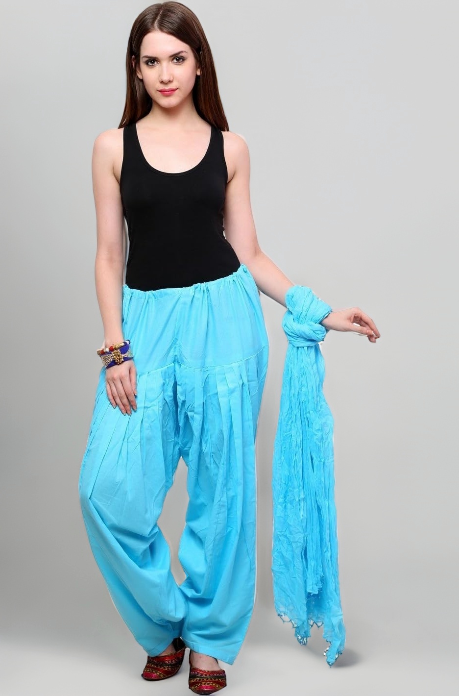 Pistaa's Women's Loose Fit Mid Rise Salwar