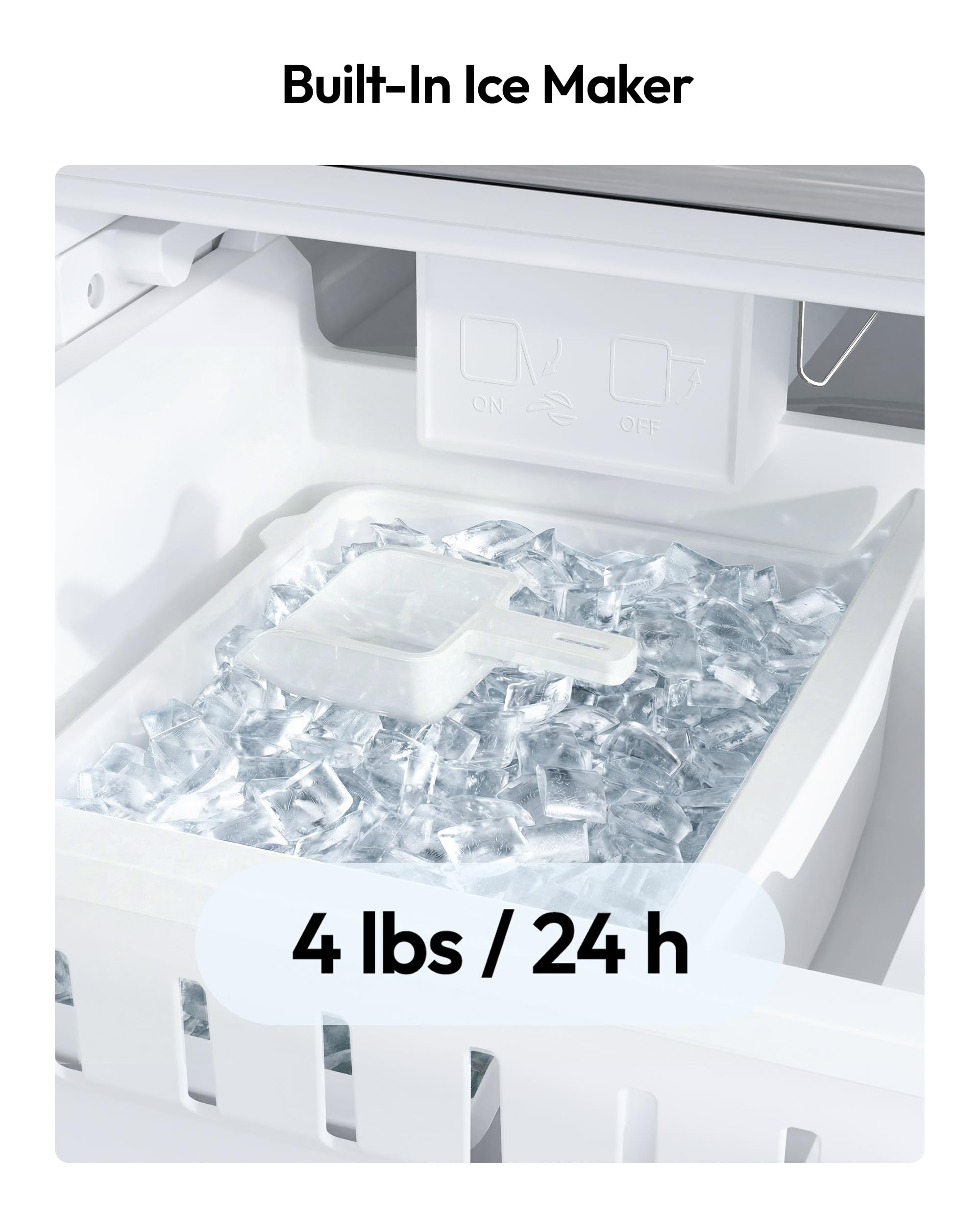 Icevival 18 Cu.Ft. French Door Refrigerator With Ice Maker, Refrigerator With Freezer Drawer, Frost-Free, Ul Certified, French Door Fridge With 3 Smart Cooling Modes on Fridge.com - View 5