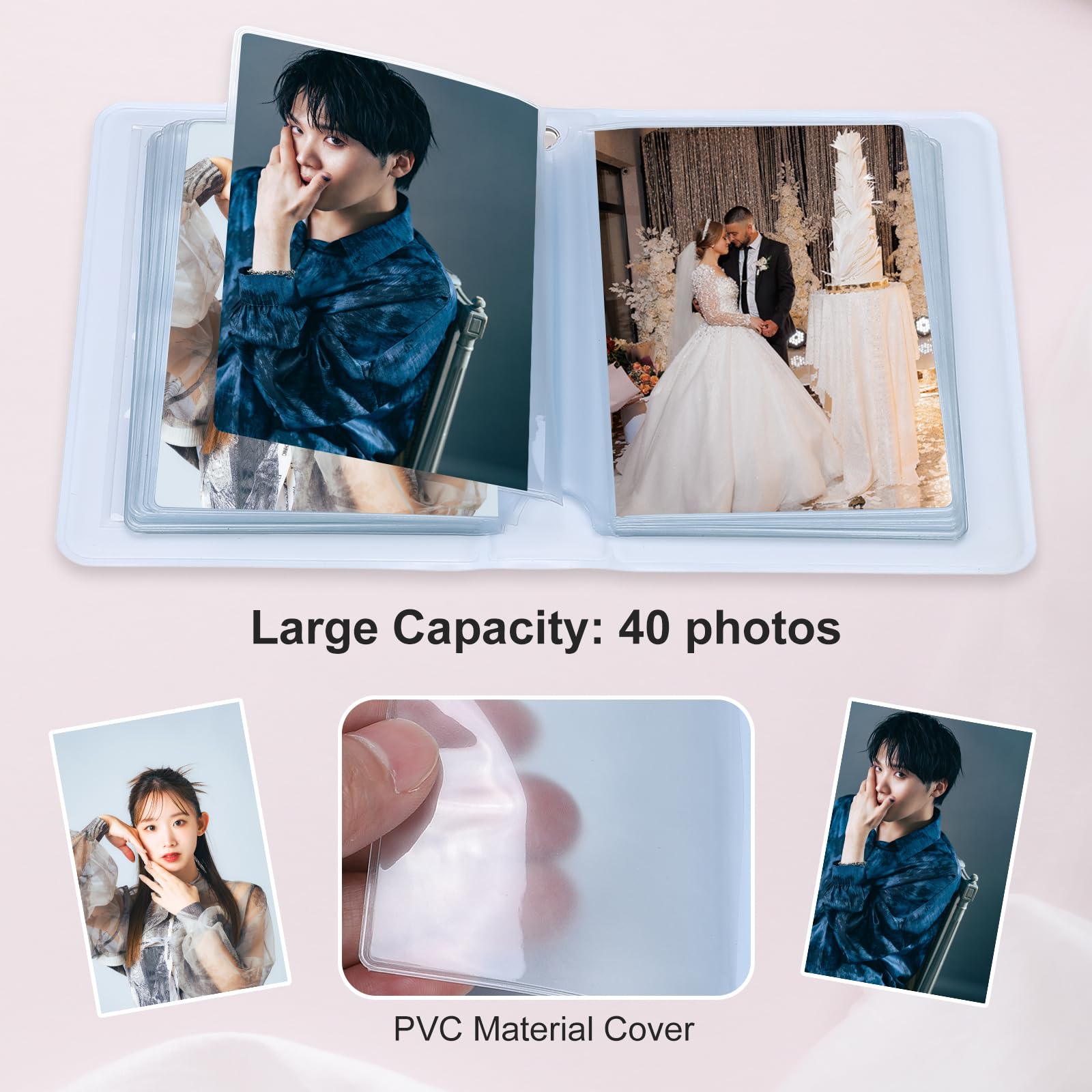 PATIKIL 3 Inch Mini Photocard Binder Butterfly Hollow Photocard - Image 4