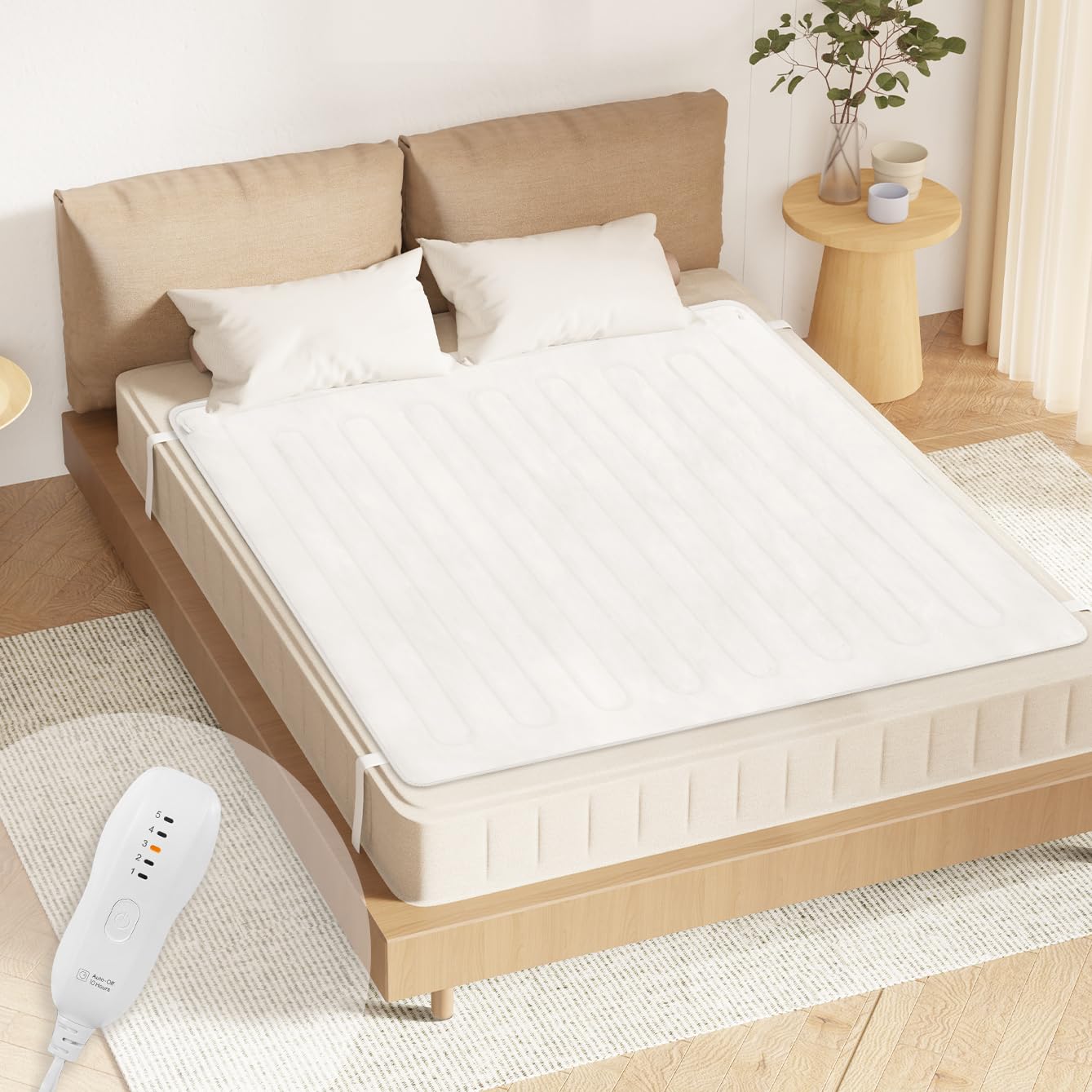 GOTCOZY Electric Blanket Single Control - Double Heated Mattress Cover Underblanket with 5...