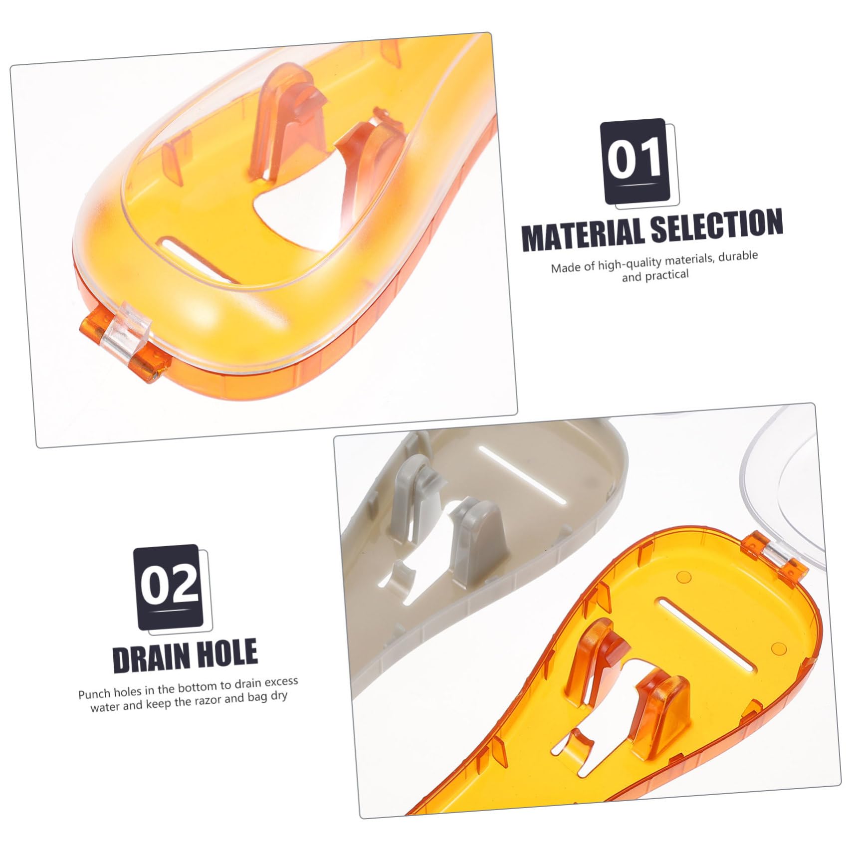 Étui de Voyage Antichoc Lot de 3 Pièces pour Rasoir PC