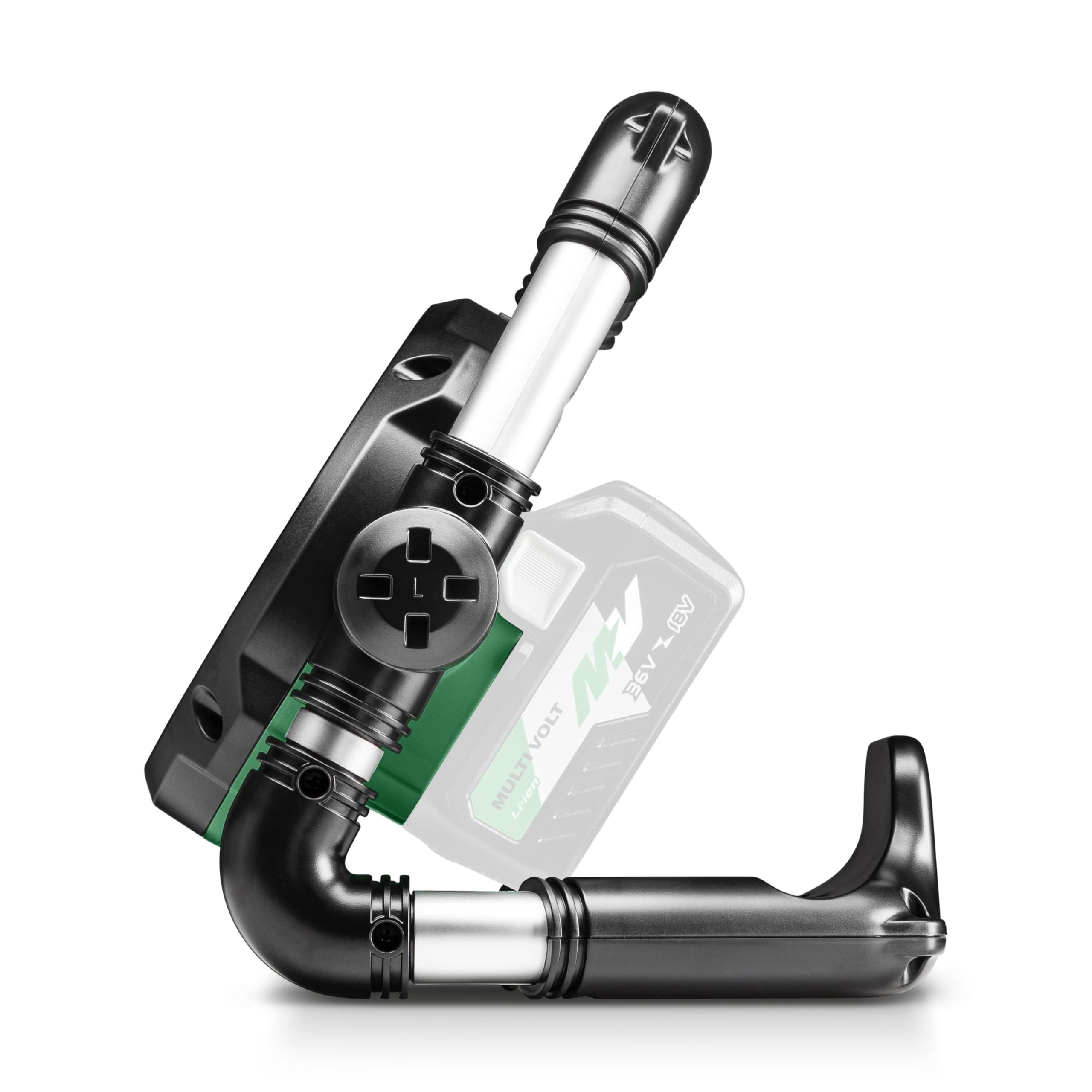 HiKOKI Lampada da Cantiere a Batteria - 18 V, 750 lm, Testa inclinabile a 240°, lunga durata - Leggera e robusta - Senza batteria e caricabatterie
