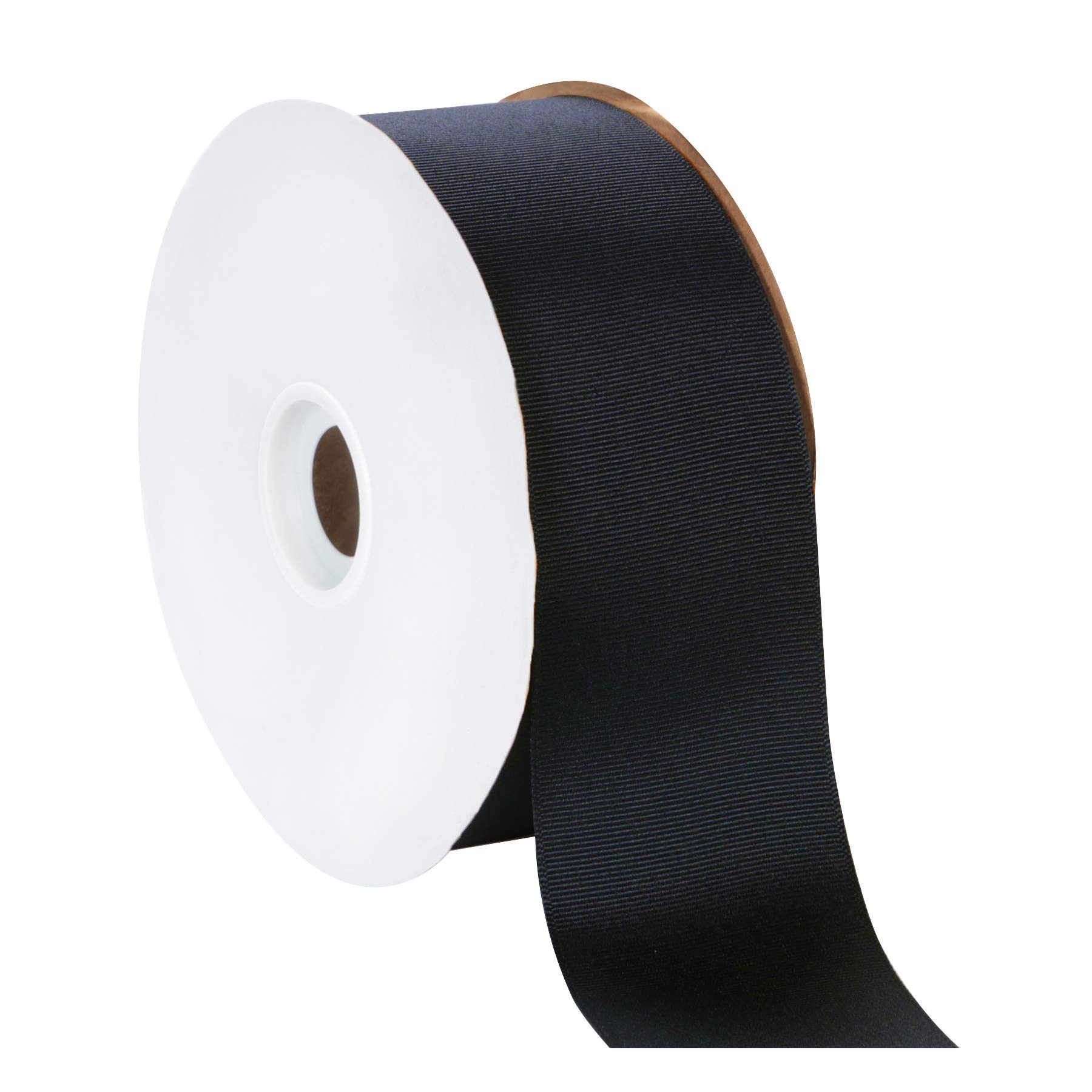 Berwick Offray 2.25" Grosgrain Ribbon, Black, 50 Yards