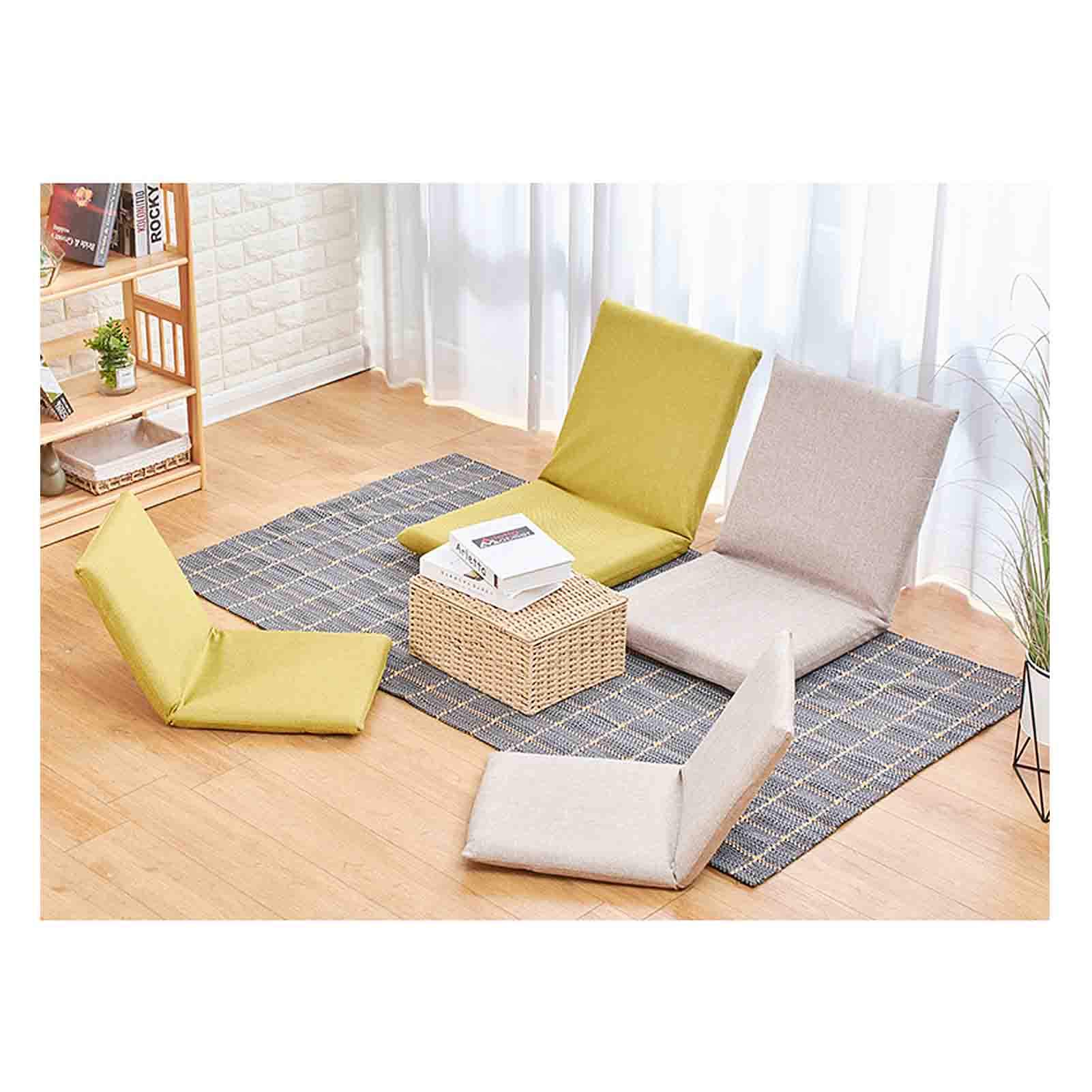 Sedia Da Terra Pieghevole WUTONG - Schienale Regolabile Per Meditazione, Yoga E Relax - Foto 7