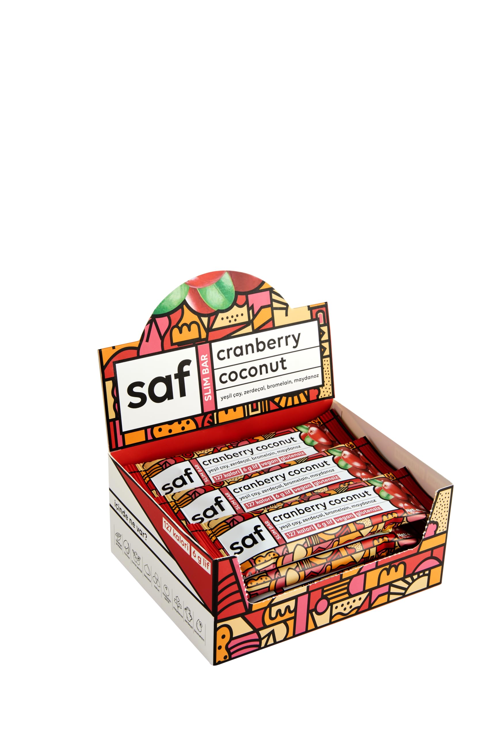 Saf Cranberry coconut Slim Bar 40 gr x 12