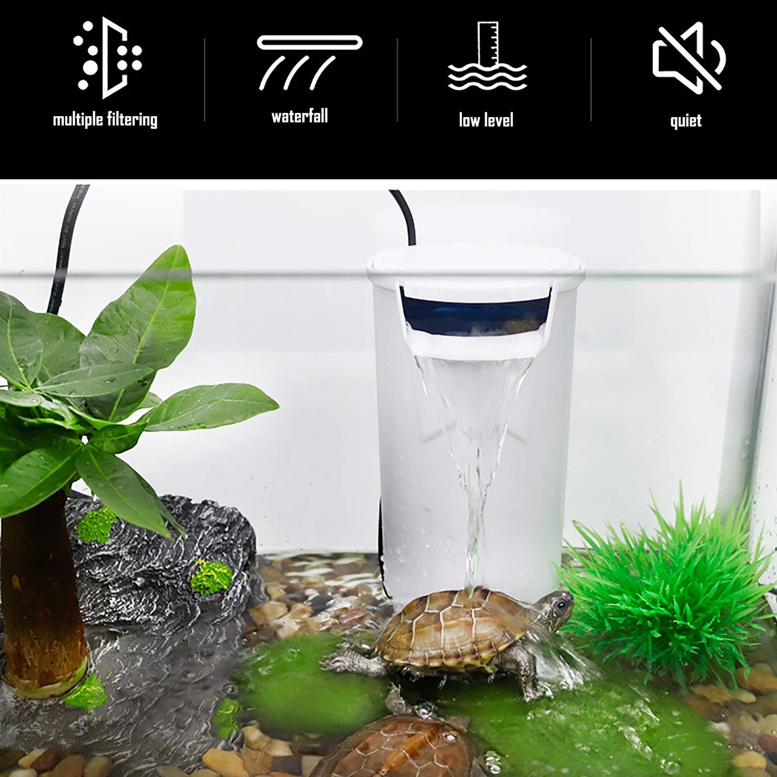3 Ersatz-Filterkartuschen Für Aquarium-Wasserfallfilter – 9,9x5,5x1 Cm, Mit Aktivkohle