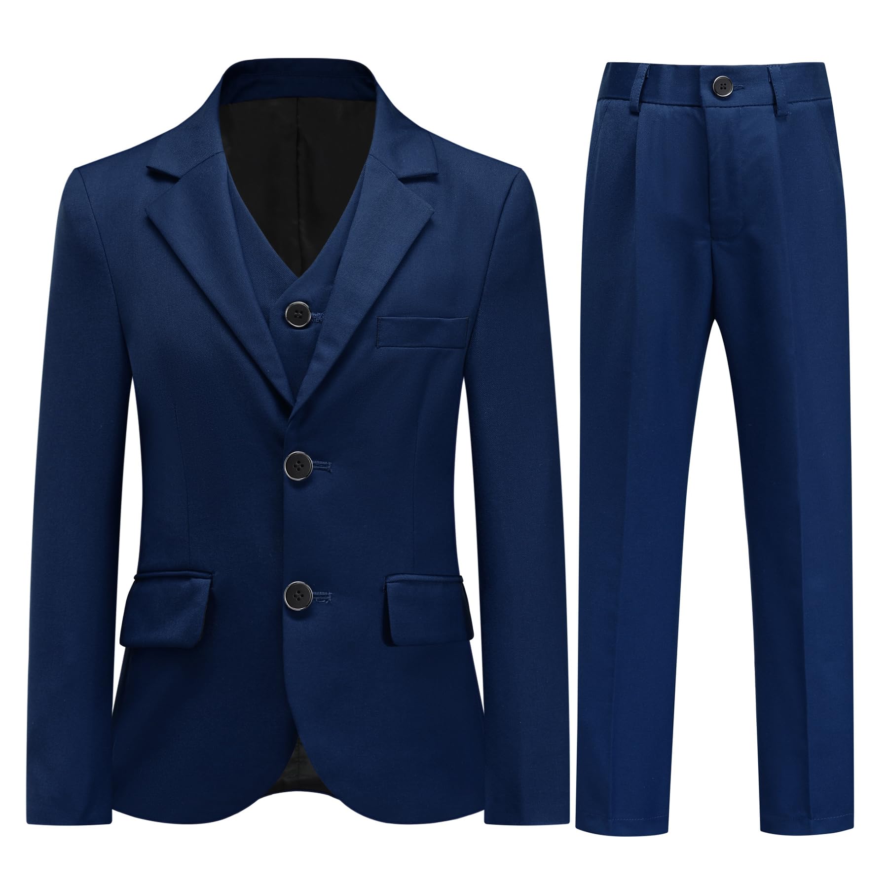 Sliktaa 4-częściowy strój dla chłopców, formalny strój dla dzieci, dżentelmena, zestaw slim fit z muszką, na wesele, chrzest