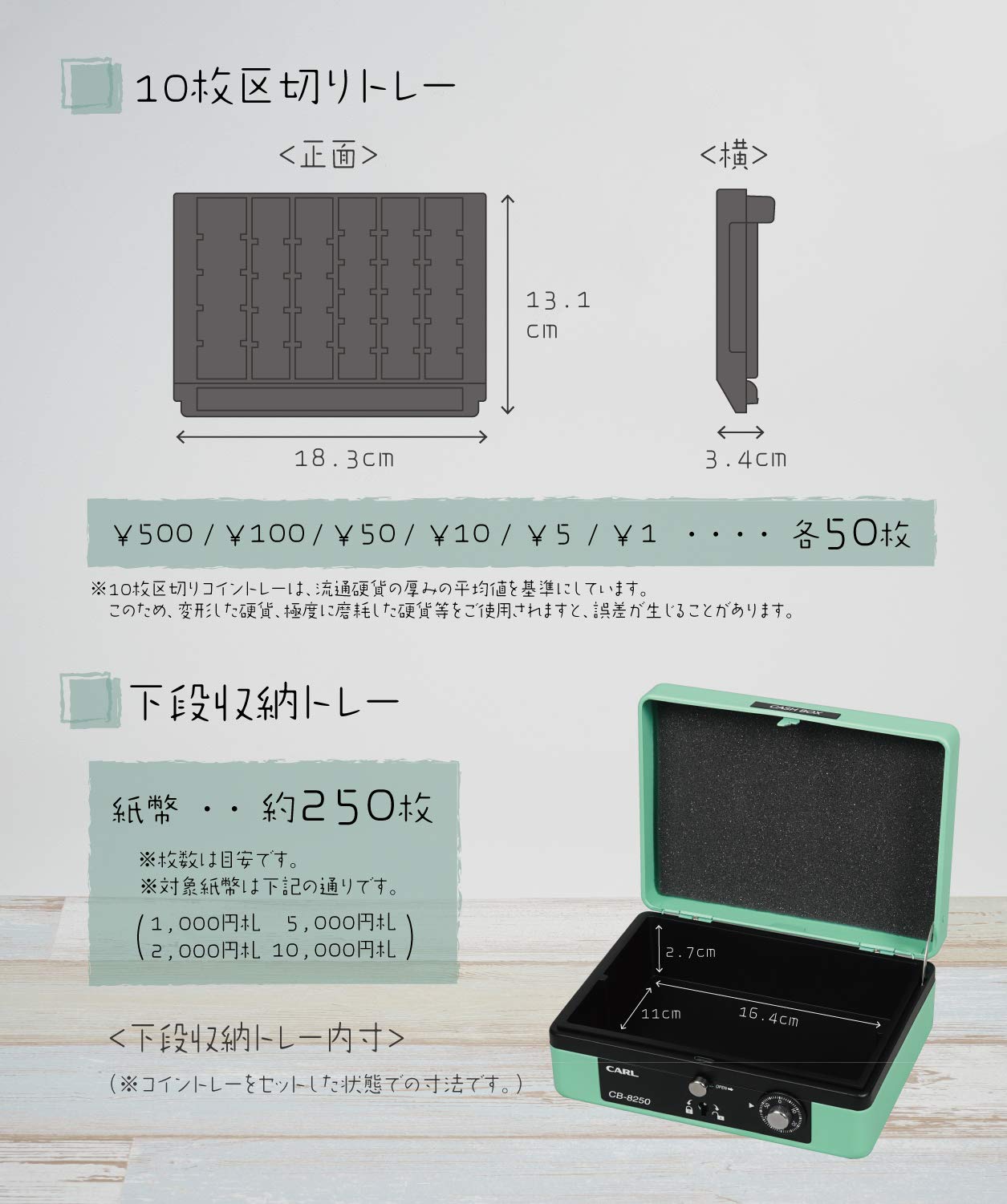 Amazon.co.jp: カール事務器(CARL) そとレジ 手提げ金庫 キャッシュ