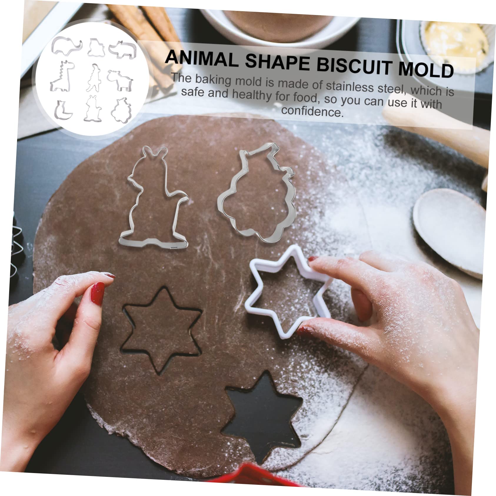 IMIKEYA 27pièces Emporte Animaux Pour Biscuits Kit De Découpe Créatif Pour Pâtisserie Et Gâteaux Accessoires De Boulangerie Amusants