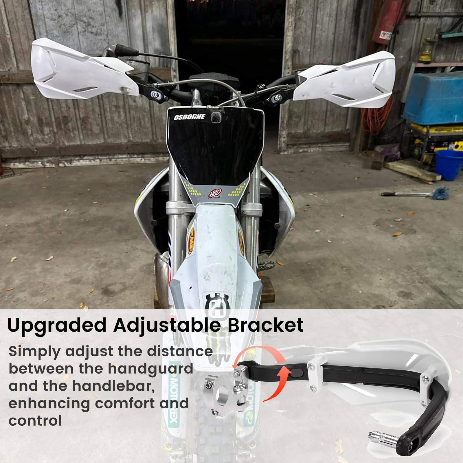 URLWALL Sur Ron Ultra Bee Off Road Motorcycle Hand Guards Durable Protector For Spare Parts Sur Ron Ultra Bee (1 Pair (Left & Right - View #9