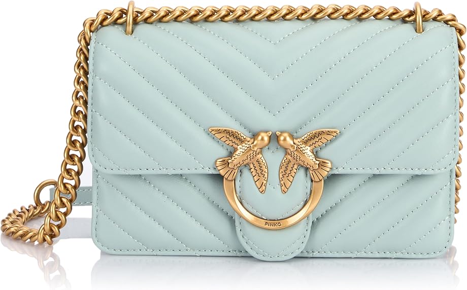 Pinko love one mini dc sheep nappa chevron borsa donna taglia unica 100074_A0GK