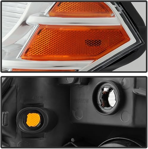 Miniatura 3 de ACANII - Faros delanteros cromados para Nissan Pathfinder 2008, 2009, 2010, 2011, 2012, faros delanteros delanteros para conductor + lado del