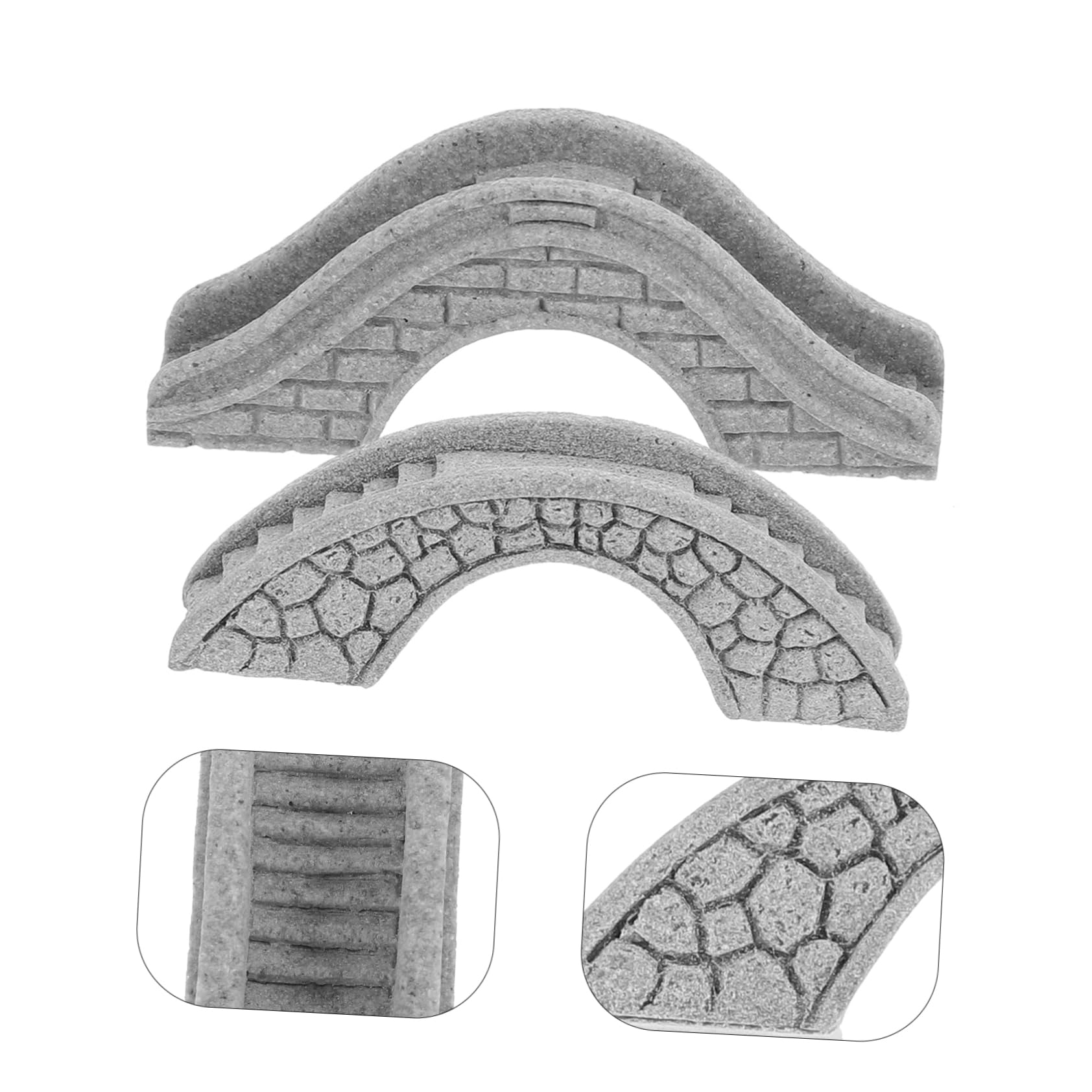 Kisangel Lot De 5 Ponts Décoratifs pour Aquarium De Jardin Aménagement Paysager Robuste Et Élégant 2 Pièces X 5