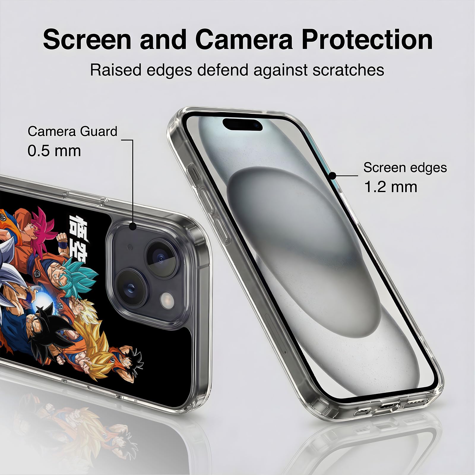 Head Case Designs Licenza Ufficiale Dragon Ball Super Goku Universe Survival Characters Custodia in Gel [Protezione di Grado Militare] Compatibile con Apple iPhone 15 E Compatibile con MagSafe