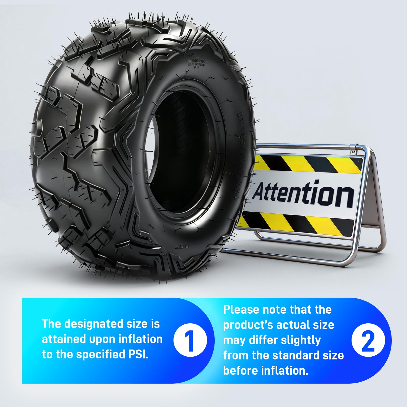 Amazon.com: TRIBLE SIX 145/70-6 Go Kart Tires Big Horn Style,6PR