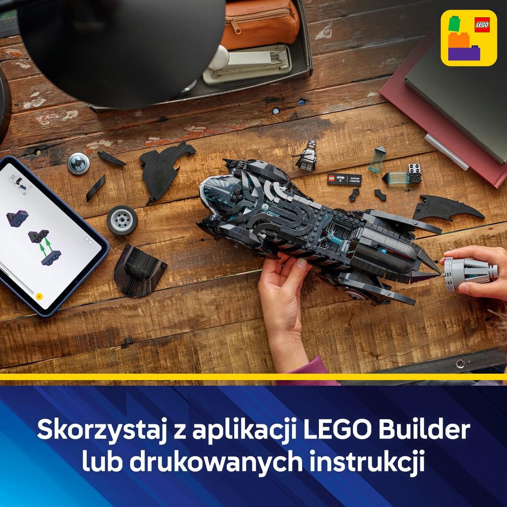 LEGO DC Batman: Batmobil Batman Forever, prezent dla nastolatków, zabawka konstrukcyjna z modelem pojazdu, zestaw kolekcjonerski z minifigurką dla fanów superbohaterów, dla chłopca i dziewczynki 76304