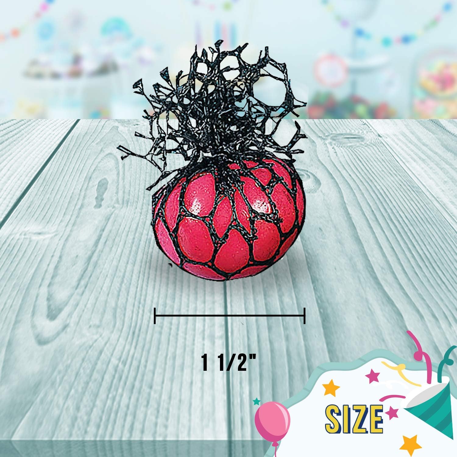 Mesh Color-Changing Mini Squeeze Balls | 24 Pieces | Favors, Giveaways, Rewards, Gifts, Takeaways, Kid's Birthday, Vacation Bible School, Christmas, Easter