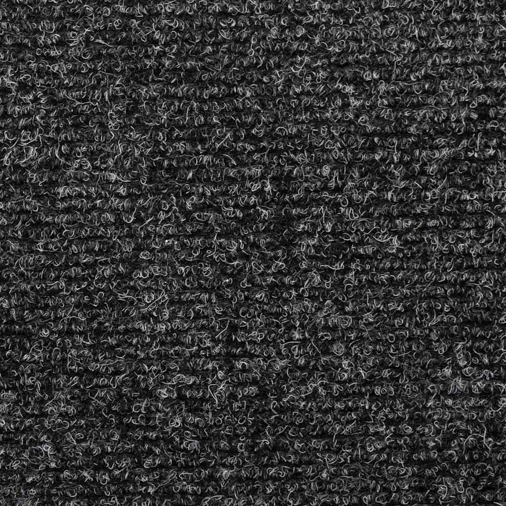 Tapis d'escalier Autocollants, 20 pièces, 65 x 21 x 4 cm, Gris, Bord rectangulaire Marchettes d'escalier, Moquette Escalier de sécurité d'intérieur Antidérapant pour Aînés