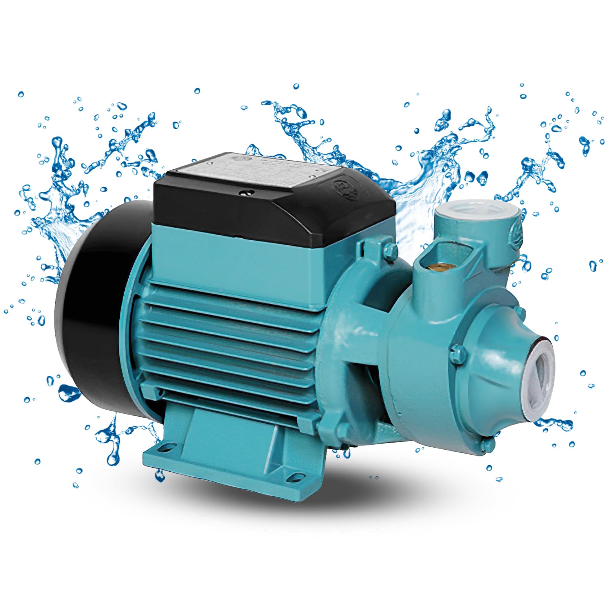 Bomba de Agua Periférica QB60 0.5HP 220V, Bomba de Presión de Agua 35L/min, Elevación 35m - Ideal para Riego, Bomba de Agua 220V, Llenado de Tanques y Uso Doméstico