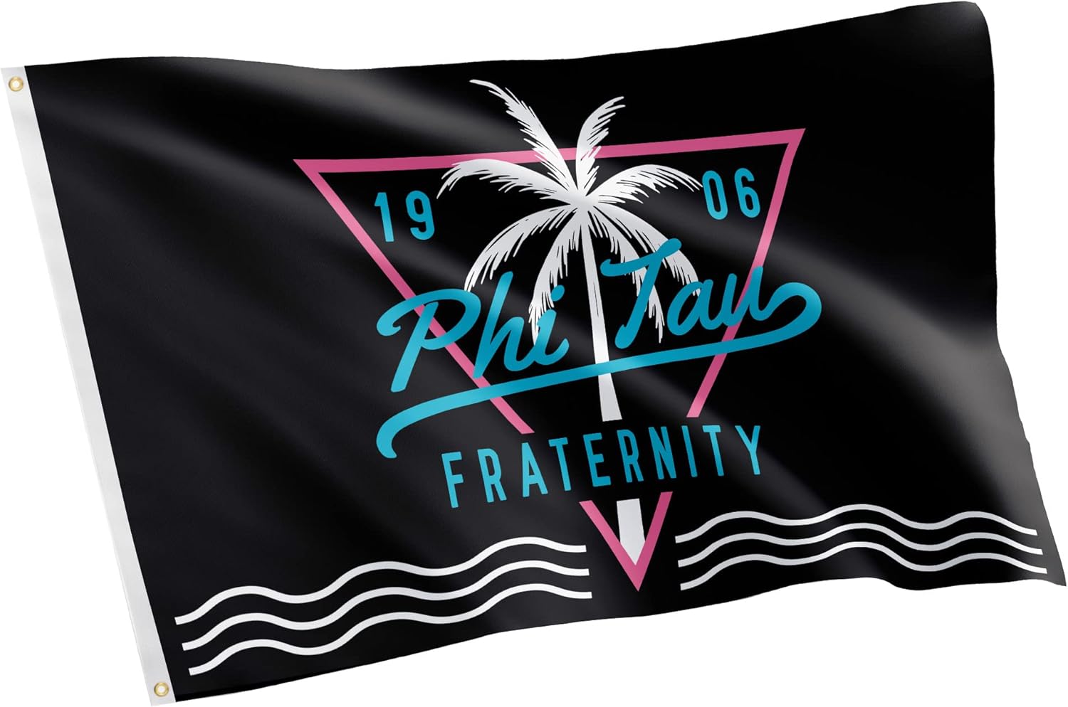 Desert Cactus Phi Kappa Tau Flag Phi Tau Fraternity Greek Banner 3x5 feet Sign Decor (Tropical)