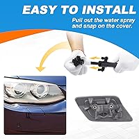 Vista 7 de Tapa de cubierta de boquilla de lavador de faros del parachoques delantero Compatible con BMW E92 E93 328i 335I 335IS Coupé Convertible 2011 2012